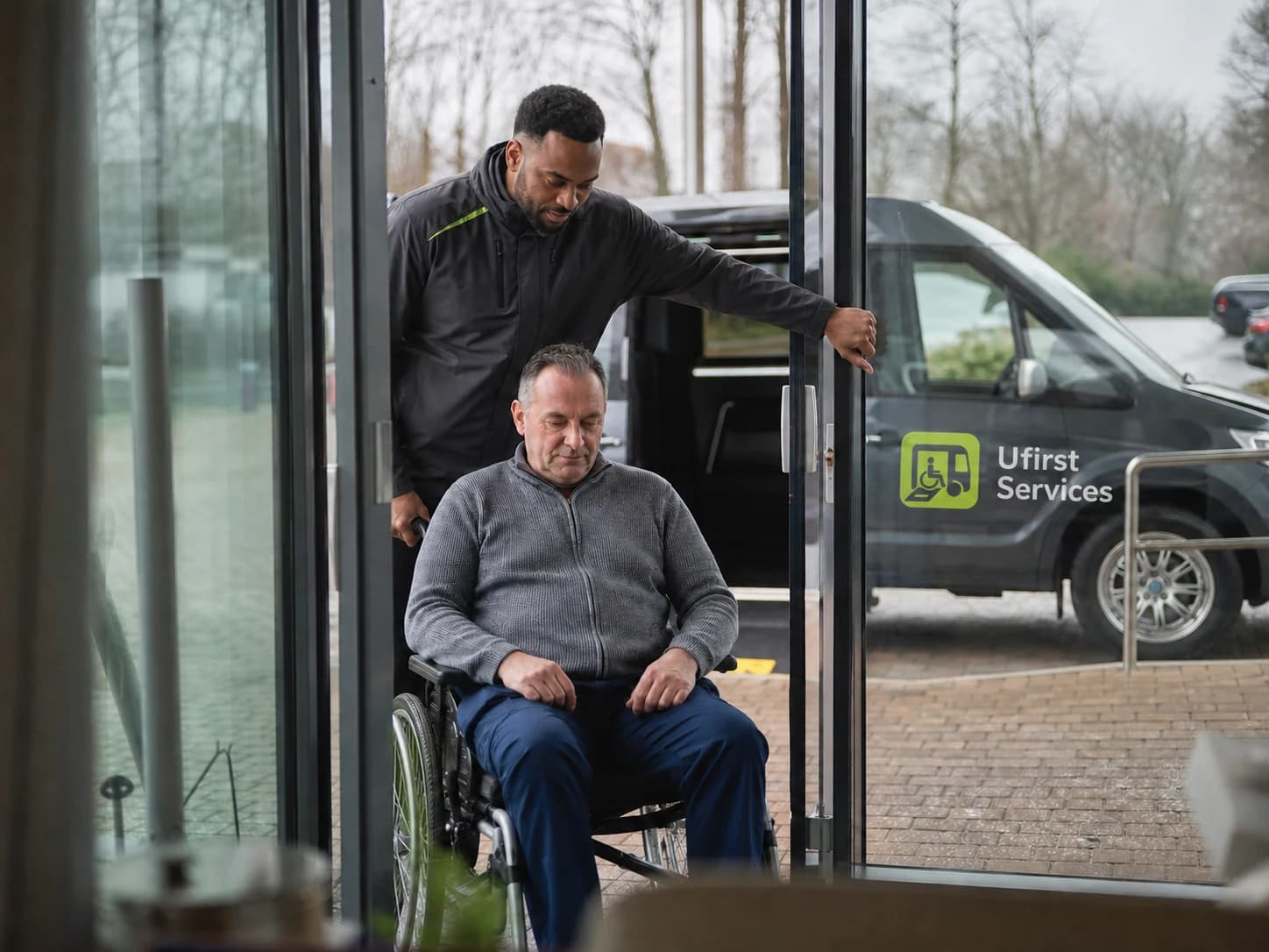 Medical Appointment Transport - a Ufirst vehicle and crew delivering the service