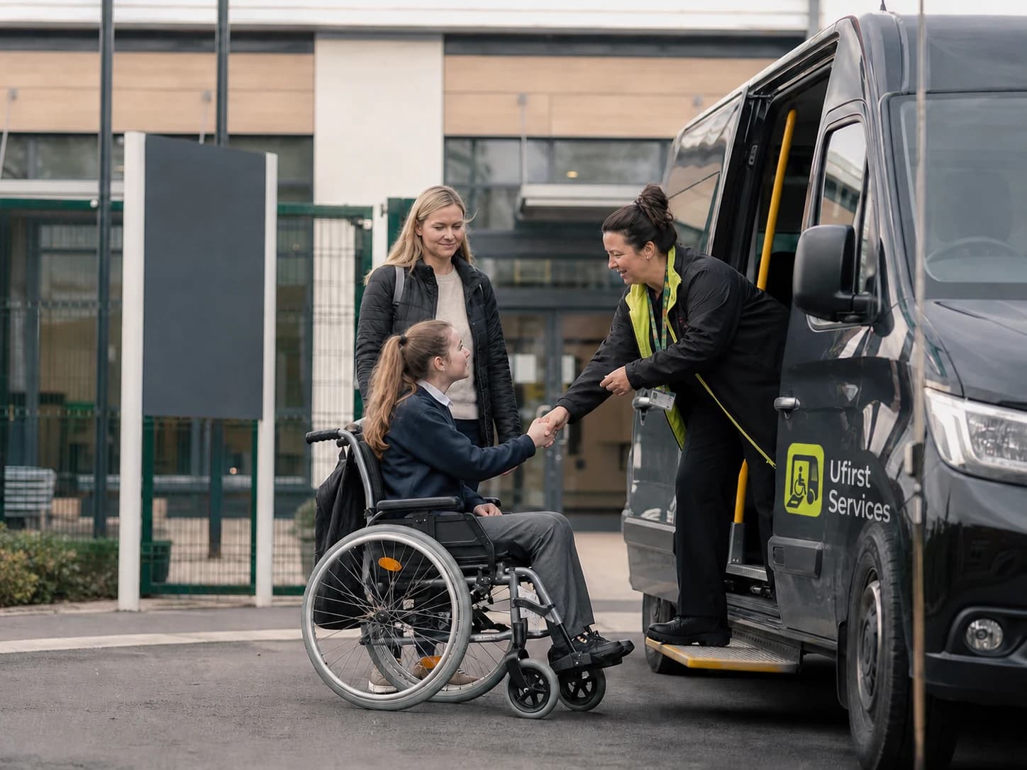 Local Authority & SEND Transport - a Ufirst vehicle and crew delivering the service